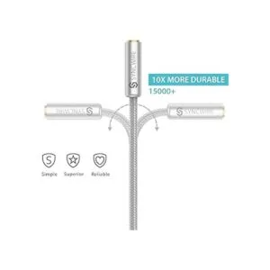 Divisor de auriculares cable de extensión de nailon_6