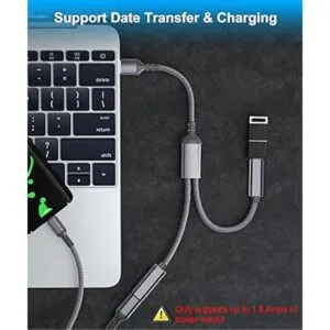 Elebase Adaptador USB macho a doble USB C hembra cable de_5