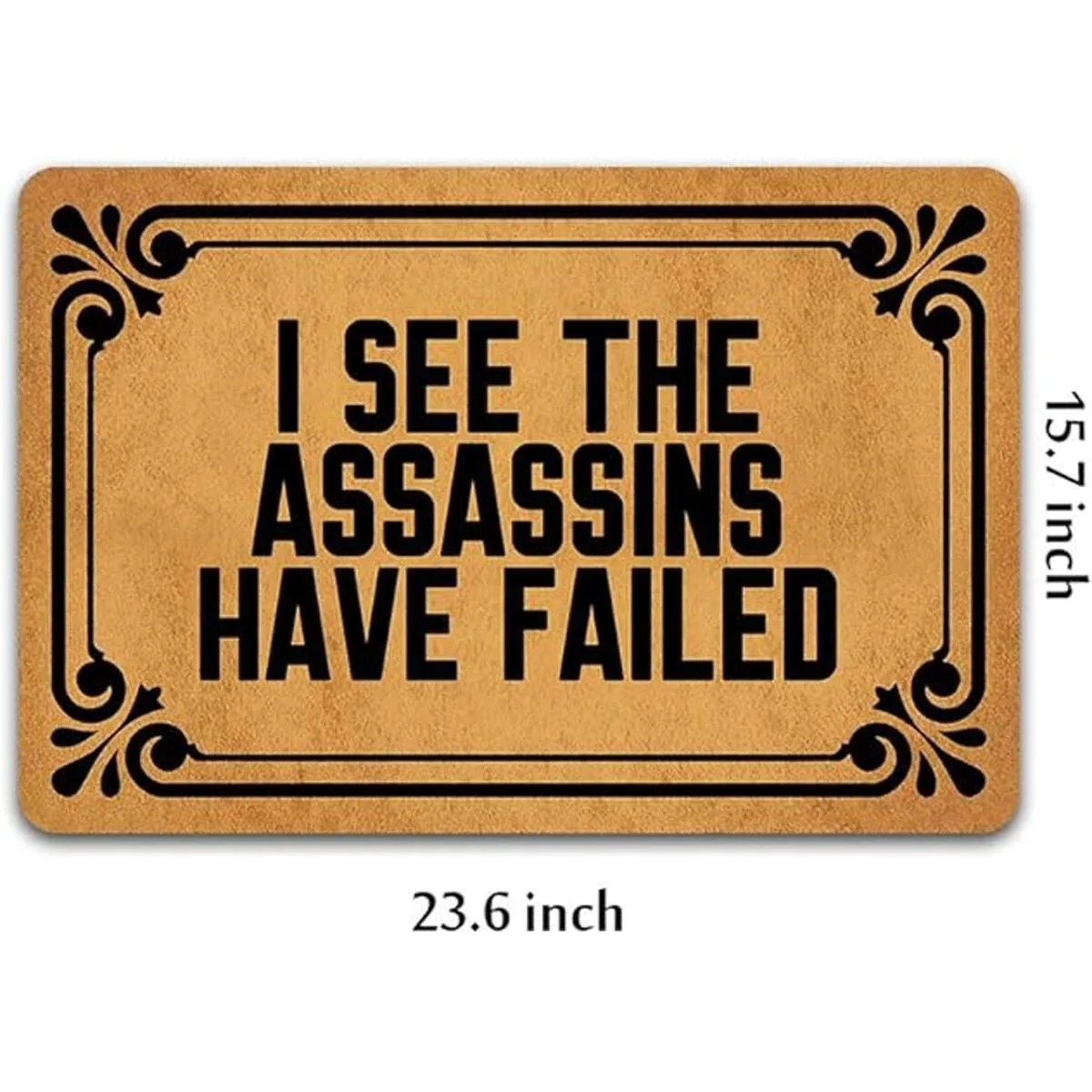 Weilon I See The Assassins Have Failed Tapete de puerta_4