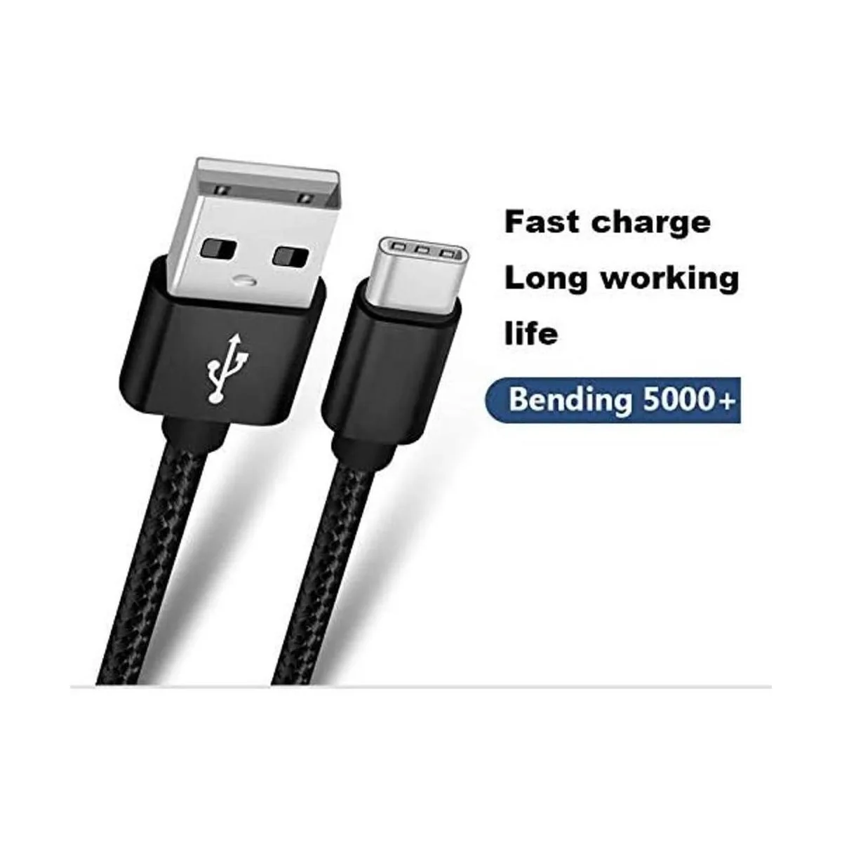 RoFI Cable USB tipo C 2 unidades Cable USB C de 2 pies_3