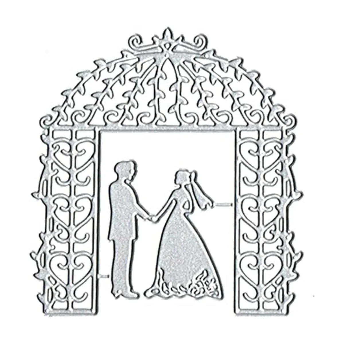 Troqueles de metal para parejas de boda plantillas de_7