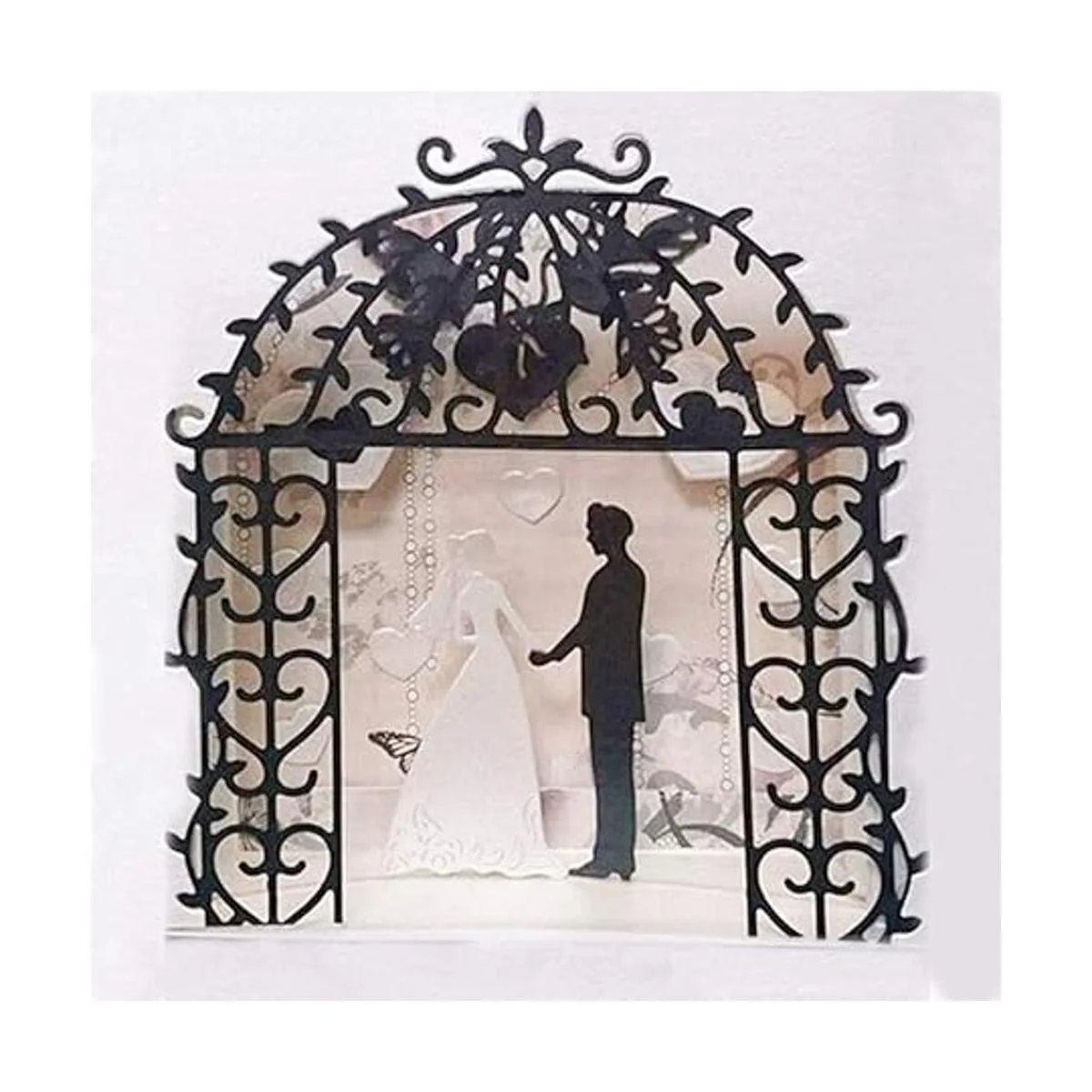 Troqueles de metal para parejas de boda plantillas de_6