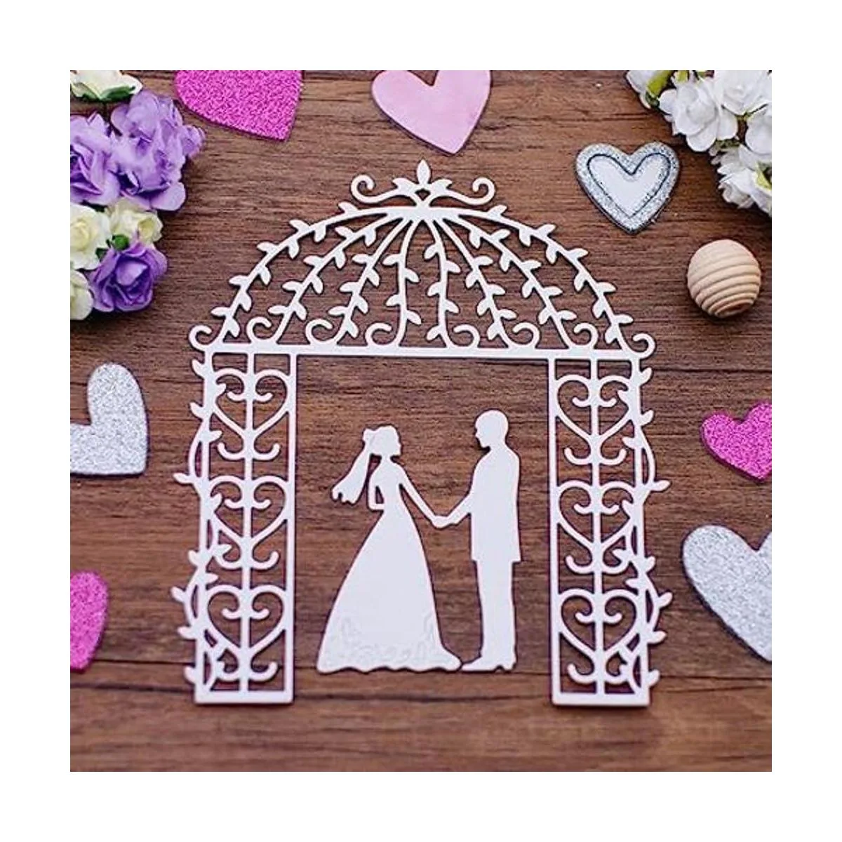 Troqueles de metal para parejas de boda plantillas de_1