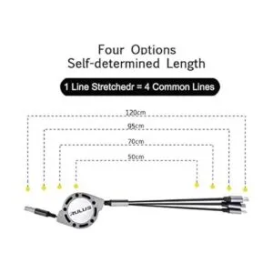 Paquete de 2 cables de carga USB retráctiles 3.0A de 4_5