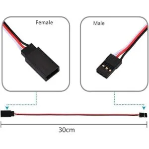 Yiqigou 10 cables de extensión servo de 3 pines de 11.8_2