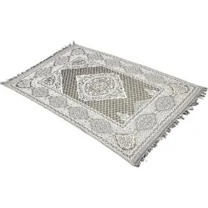 Alfombra de oración musulmana de estilo turco otomano con_3