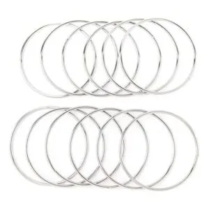 Framendino Paquete de 12 anillos de macramé de 3_1