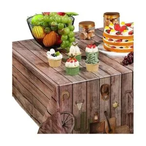 Mantel de fiesta occidental cubierta de mesa de fiesta de_6