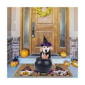 Tapete de gnomo de Halloween para decoración de_5