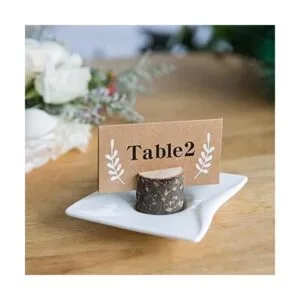 Jofefe 20 soportes para tarjetas de lugar rústico de alta_2