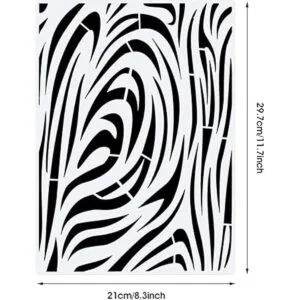 12 plantillas de pintura de leopardo plantillas de_2