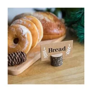 Jofefe 20 soportes para tarjetas de lugar rústico de alta_4