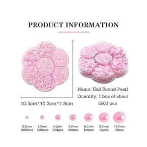 5600 perlas de imitación media redonda parte trasera_3