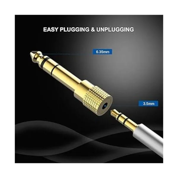 3 paquetes de adaptadores de audio estéreo 0.250 in 14_5