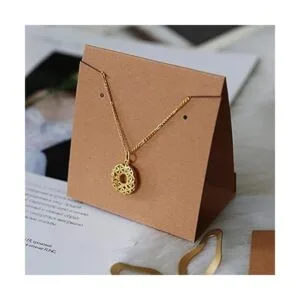 Temlum 50 tarjetas de joyería de pie con bolsa para_5