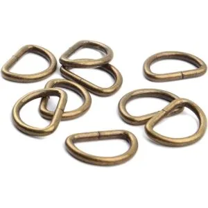 BronaGrand 100 anillos en D de metal niquelado de 34_3