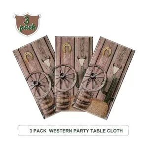 Mantel de fiesta occidental cubierta de mesa de fiesta de_4