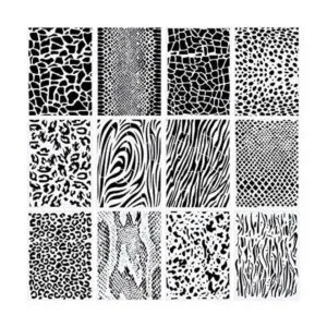 12 plantillas de pintura de leopardo plantillas de_1