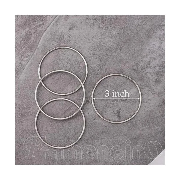 Framendino Paquete de 12 anillos de macramé de 3_3
