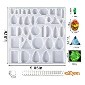 BABORUI Moldes de resina para joyas 38 cavidades_6