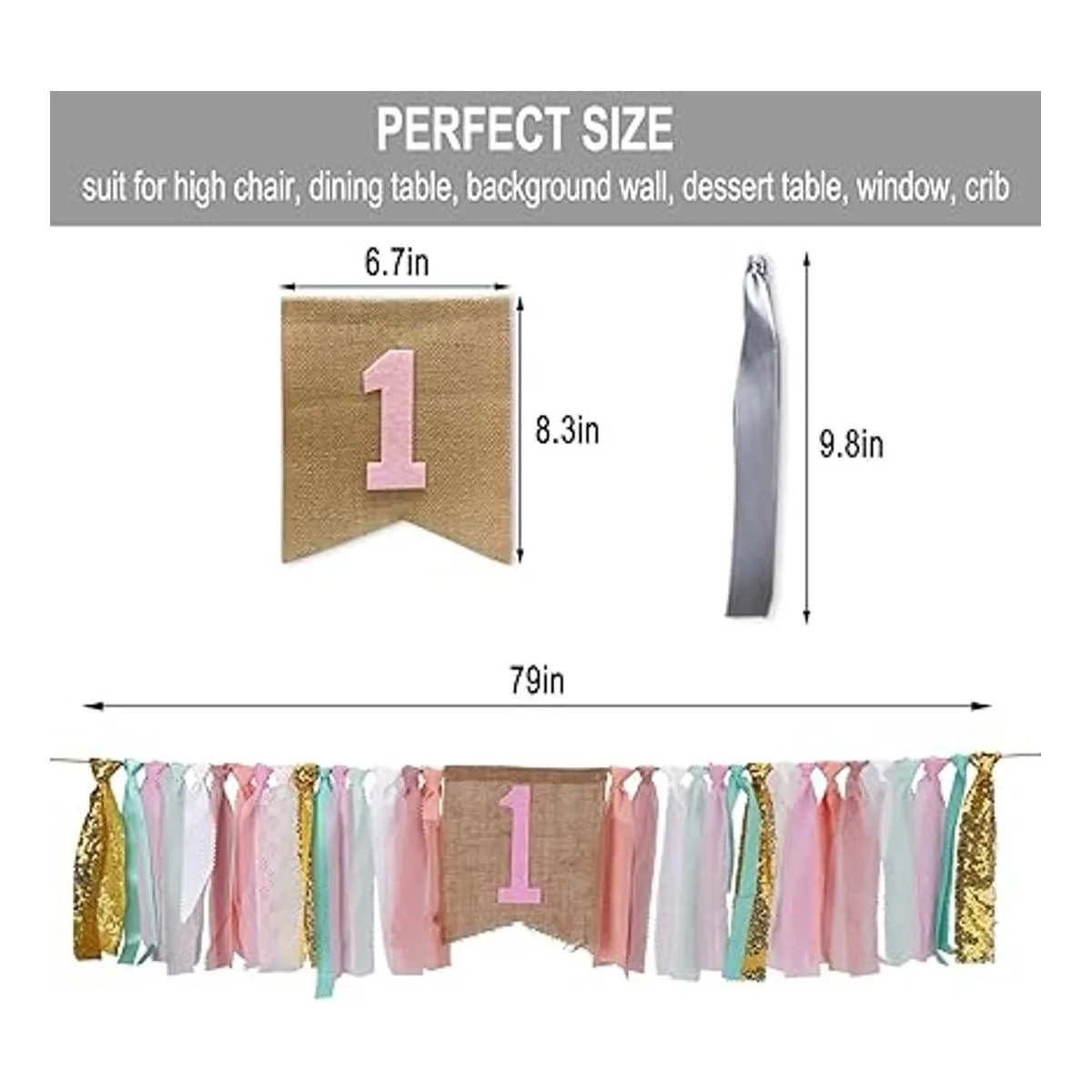 AULEGE Cartel de primer cumpleaños para bebé cartel para_3