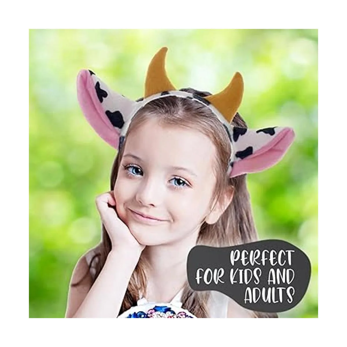 Orejas de vaca con estampado de vaca para fiesta de vaca_4