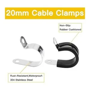 Suiwotin 20 abrazaderas de cable de 34 pulgadas 0.787_3
