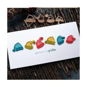 DDeehs Marco de sombrero de Navidad con diseño de letras_3