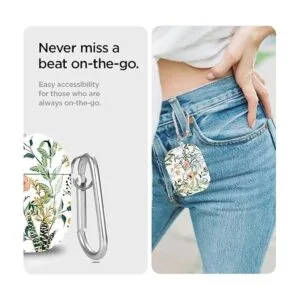 Funda para Airpods de 3 generación diseño de flores de_3