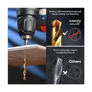 amoolo juego de 13 brocas de impacto con vástagos_4