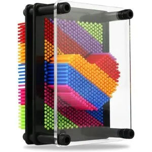 LXS Juguete de tablero de arte con pin 3D colorido_1