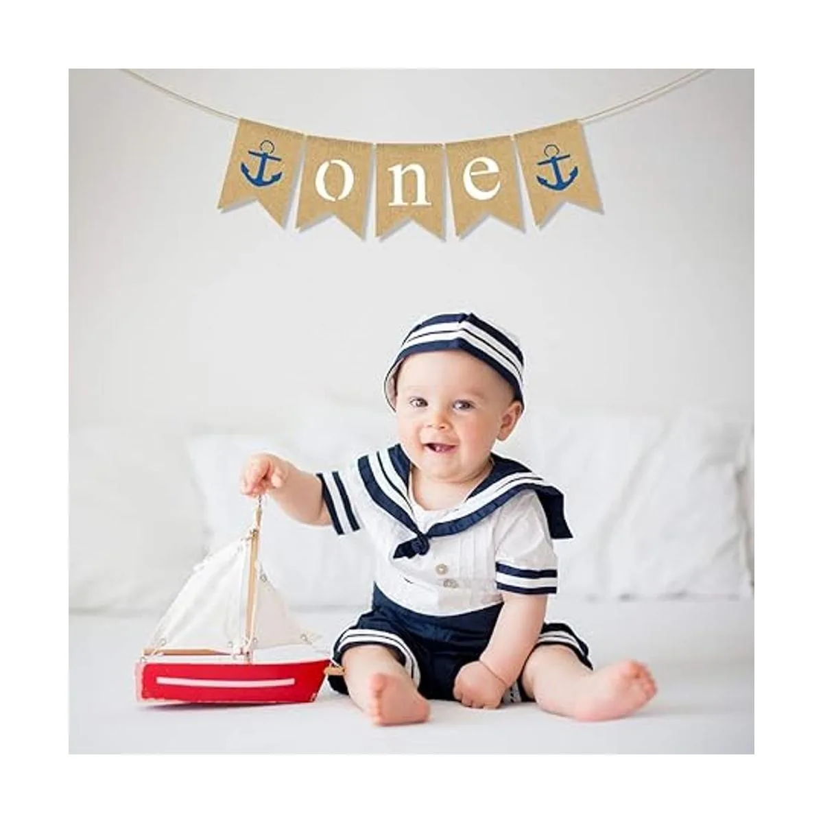 Rainlemon Pancarta náutica para silla alta para niño de_2