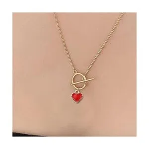 50pcs rojo corazón encantos aleación esmalte mini forma de_5