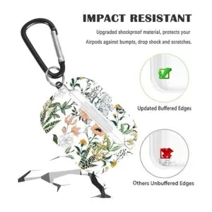 Funda para Airpods de 3 generación diseño de flores de_4