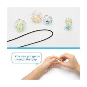 Winspeed 30 jaulas de cuentas en espiral con 30 cadenas de_4