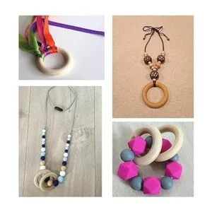 30 anillos de madera sin terminar anillos de madera_3