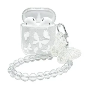 Srddty Funda compatible con AirPods con bonito brillo_1