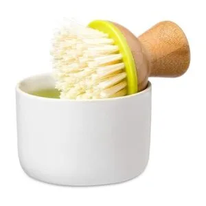 Juego de dispensador de jabón de cerámica y esponja de_3