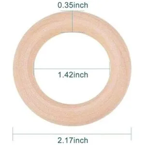 30 anillos de madera sin terminar anillos de madera_2