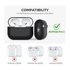 AHASTYLE Funda protectora de silicona para AirPods Pro 2_2