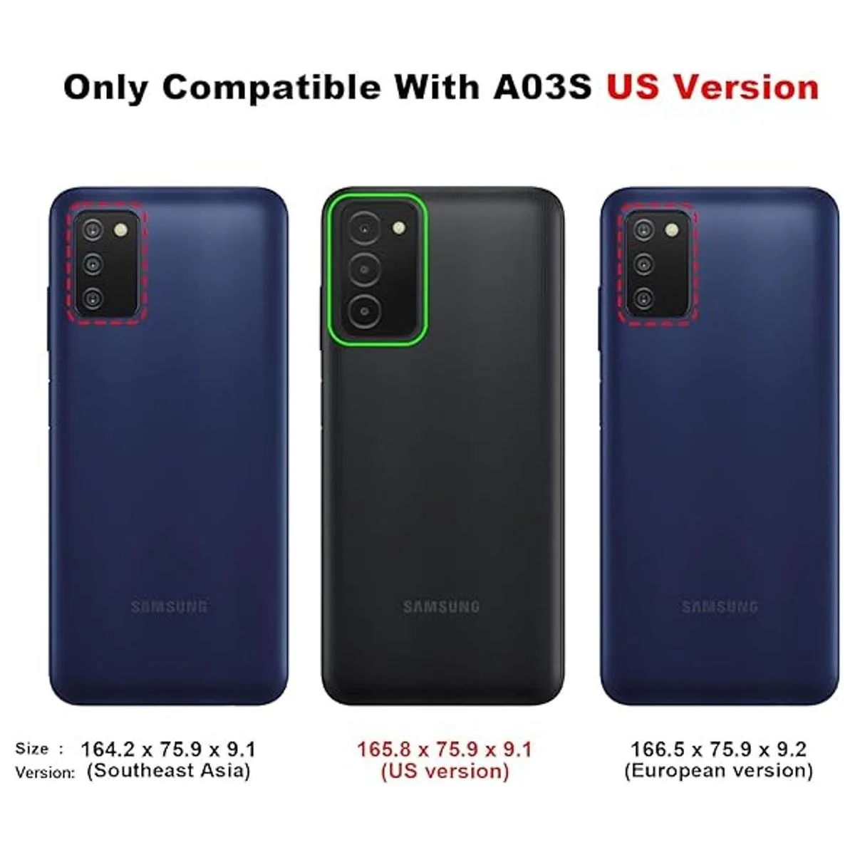 Funda para teléfono Samsung Galaxy A03s funda delgada de_2