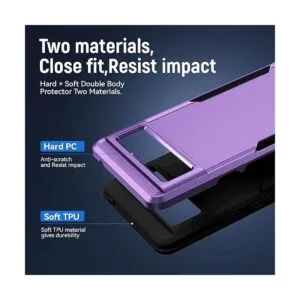 Funda para Pixel 6 parte trasera dura y TPU suave de_5