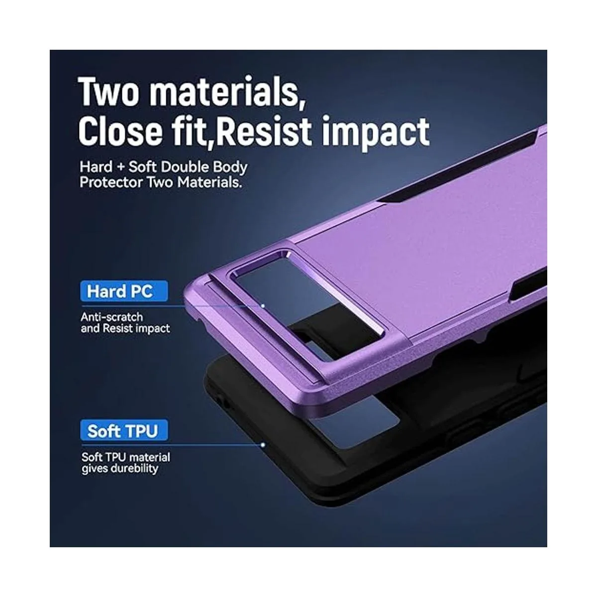 Funda para Pixel 6 parte trasera dura y TPU suave de_5