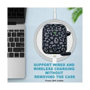 Gawnock Funda de silicona de leopardo funda suave de una_4