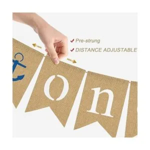 Rainlemon Pancarta náutica para silla alta para niño de_4