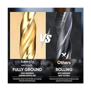 amoolo juego de 13 brocas de impacto con vástagos_3