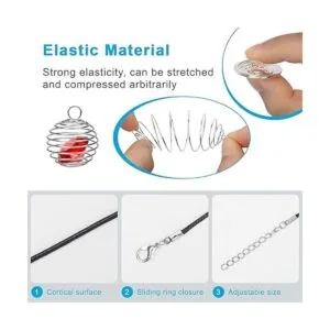 Winspeed 30 jaulas de cuentas en espiral con 30 cadenas de_3