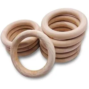 30 anillos de madera sin terminar anillos de madera_1