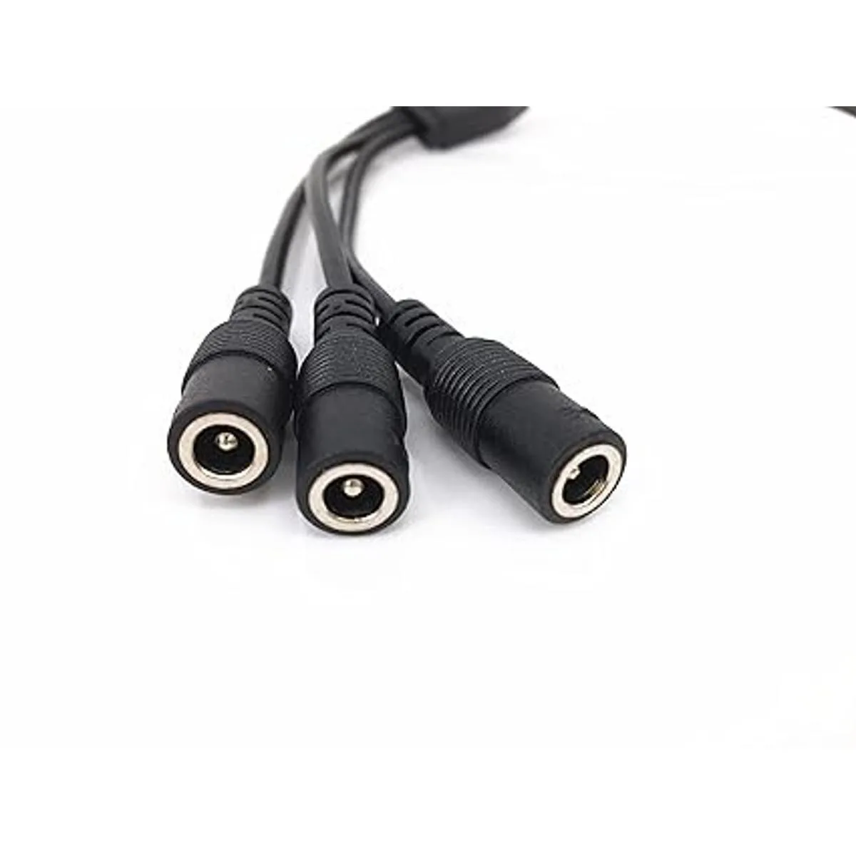 Paquete de 2 cables divisores negros de 1 macho a 3_2