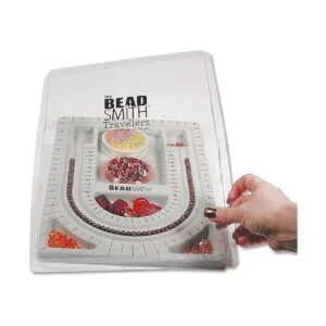 Tabla para diseño de bisutería gris con tapa 9 x 13_2